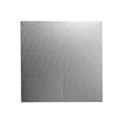 14" (35cm) X 12mm Square Silver Cake Drum