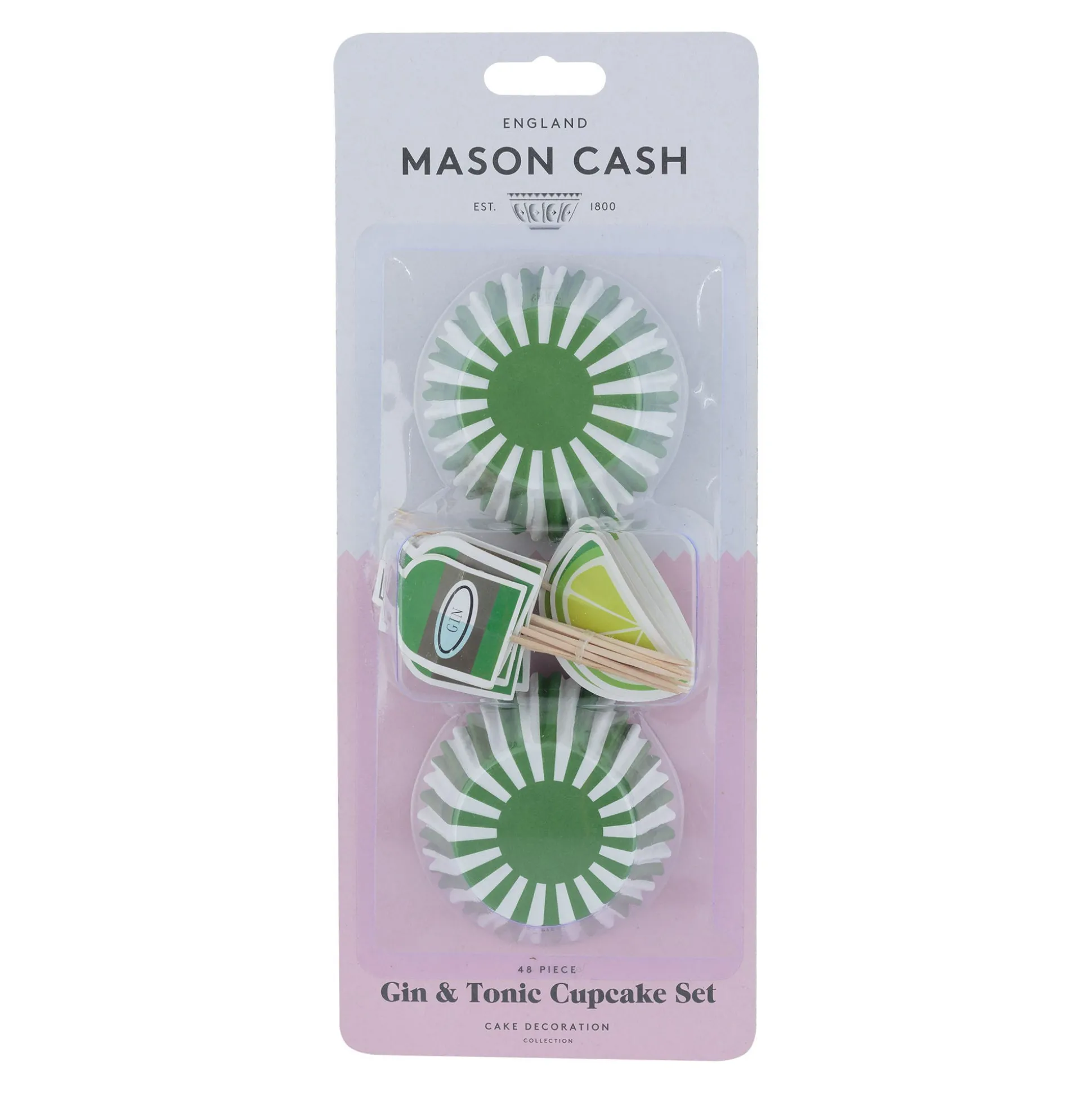 48 Gin & Tonic Cupcake Case & Toppers