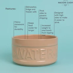 Cane Lettered Dog Water Bowl 20cm