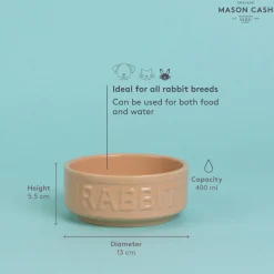 Cane Lettered Rabbit Bowl 13cm