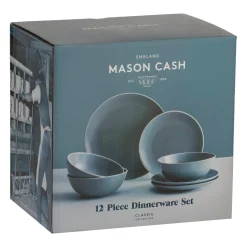 Classic Collection Grey 12 Piece Dinner Set