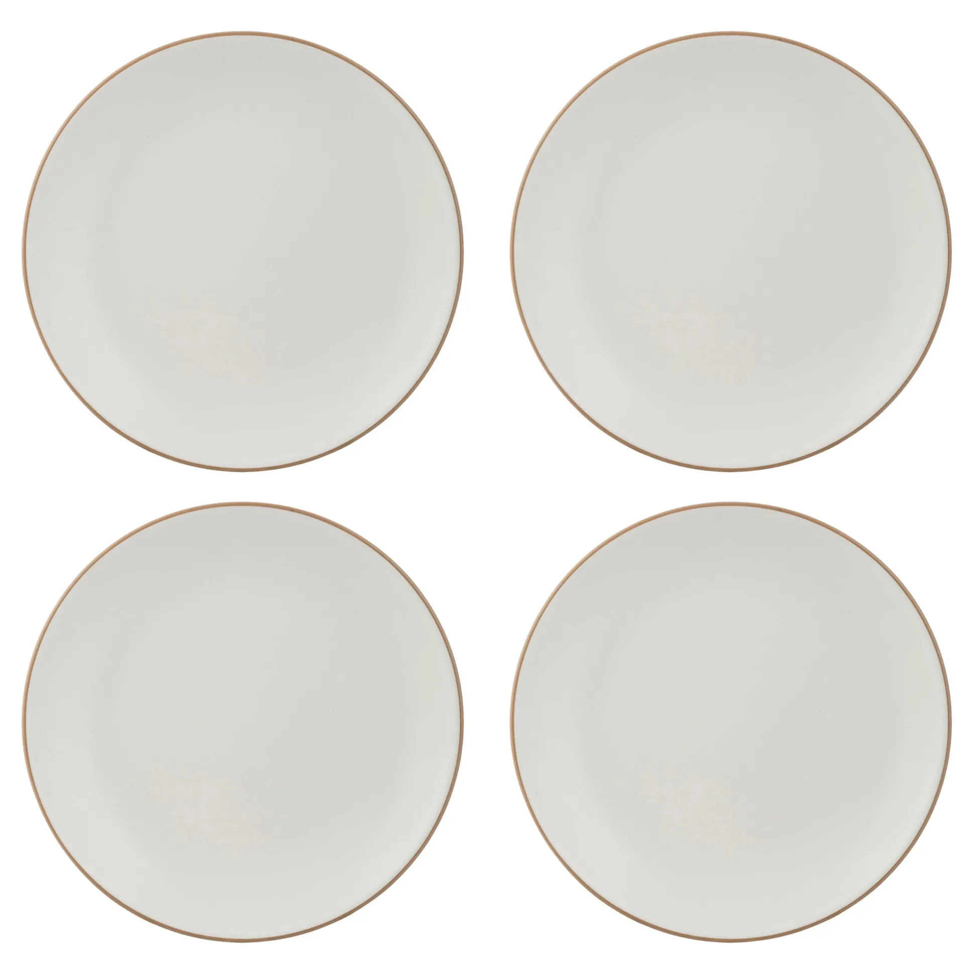 Classic Collection Set 4 Cream Dinner Plates