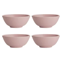 Classic Collection Set Of 4 Pink Bowls 17cm