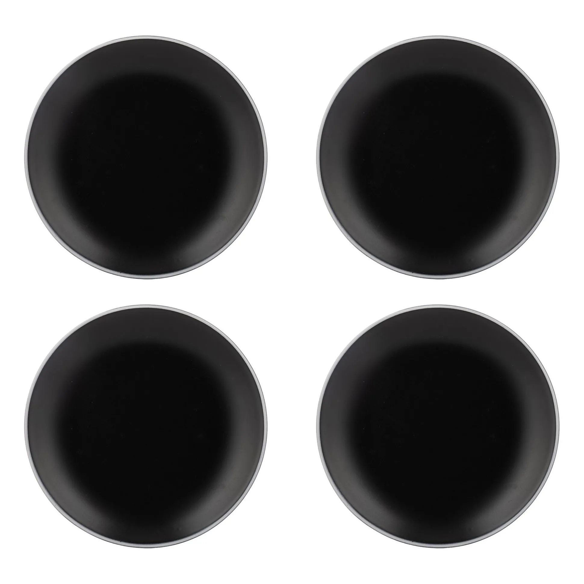 Classic Collection Set Of 4 Black Side Plates