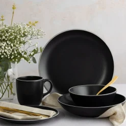 Classic Collection Set Of 4 Black Pasta Bowls