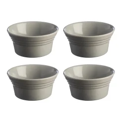 Classic Kitchen Set Of 4 Grey Ramekins 9.5cm