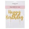 Happy Birthday Gold Cake Topper