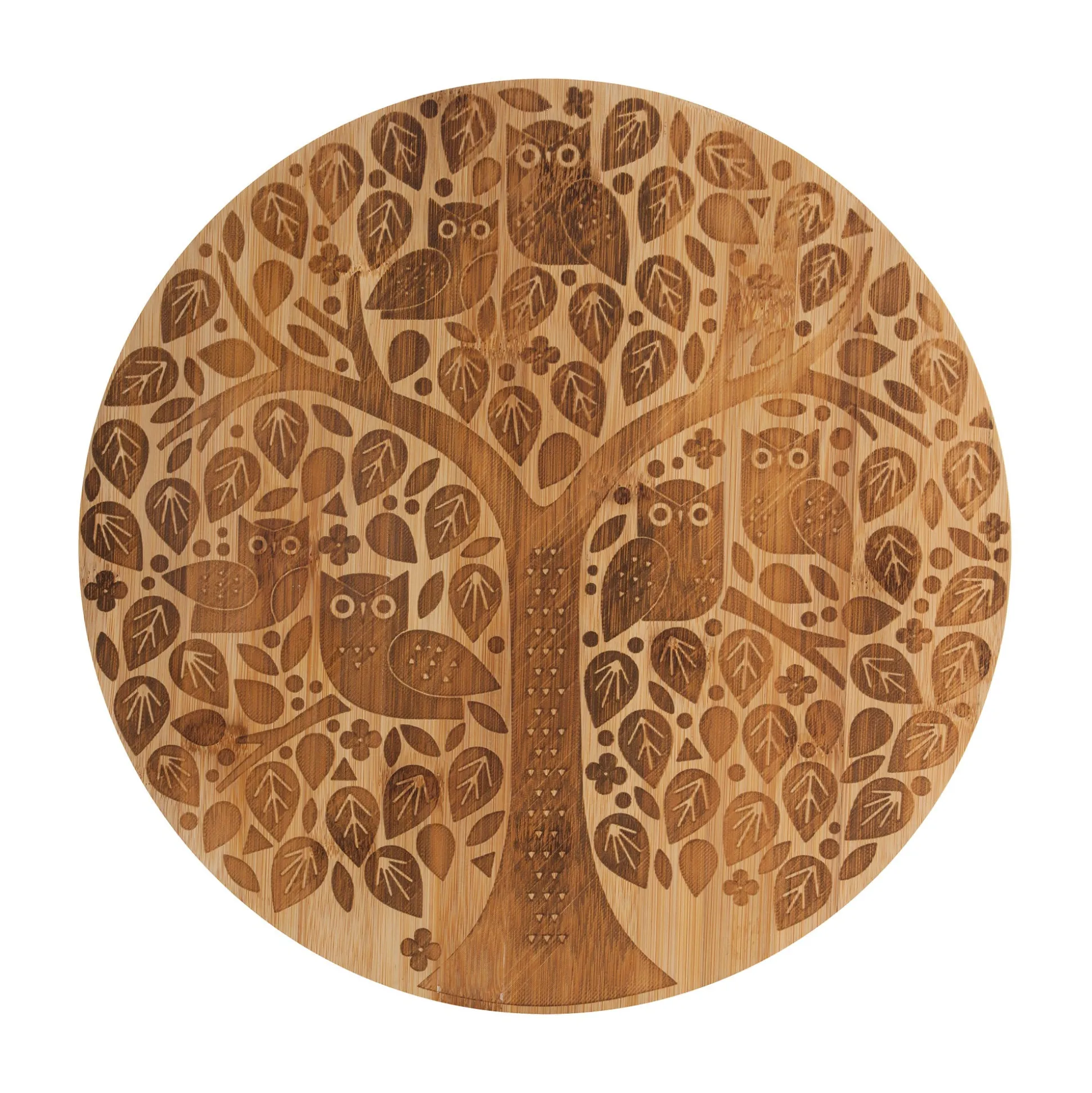In The Forest Round Serving Board