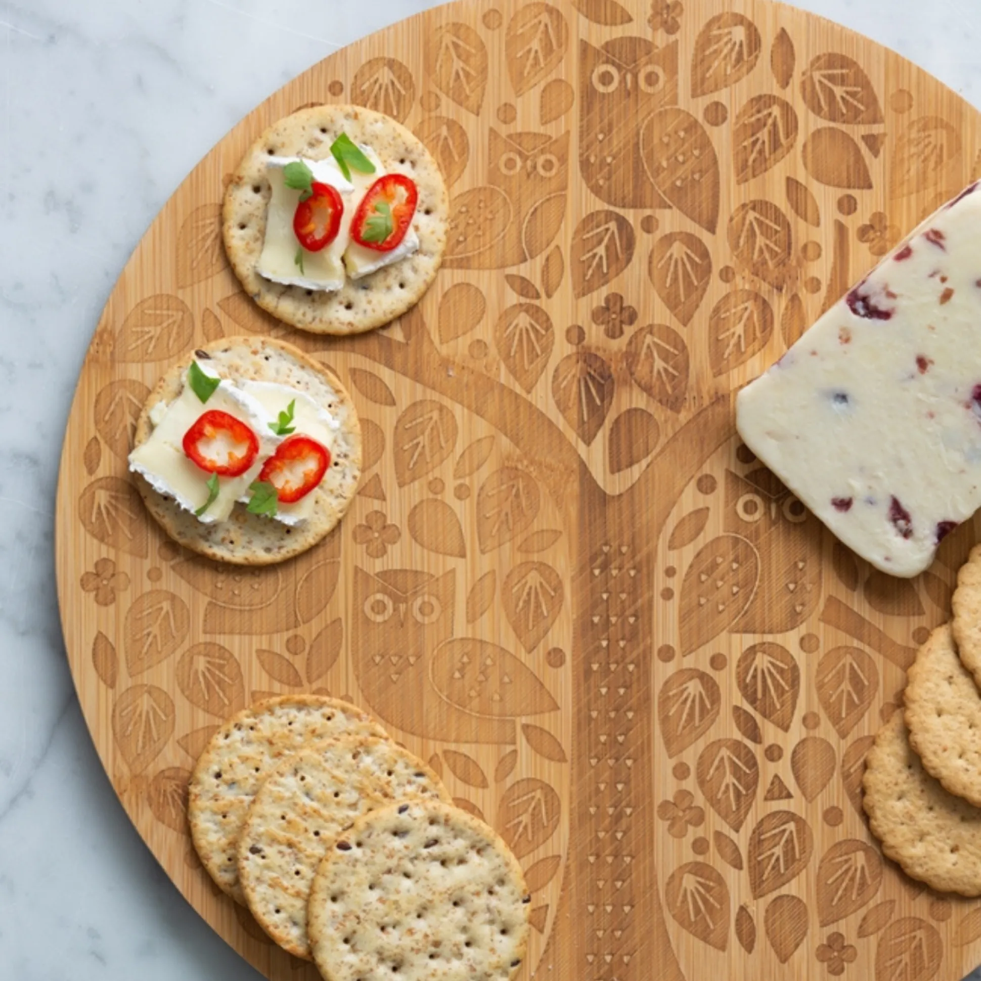 In The Forest Round Serving Board