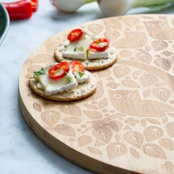 In The Forest Round Serving Board