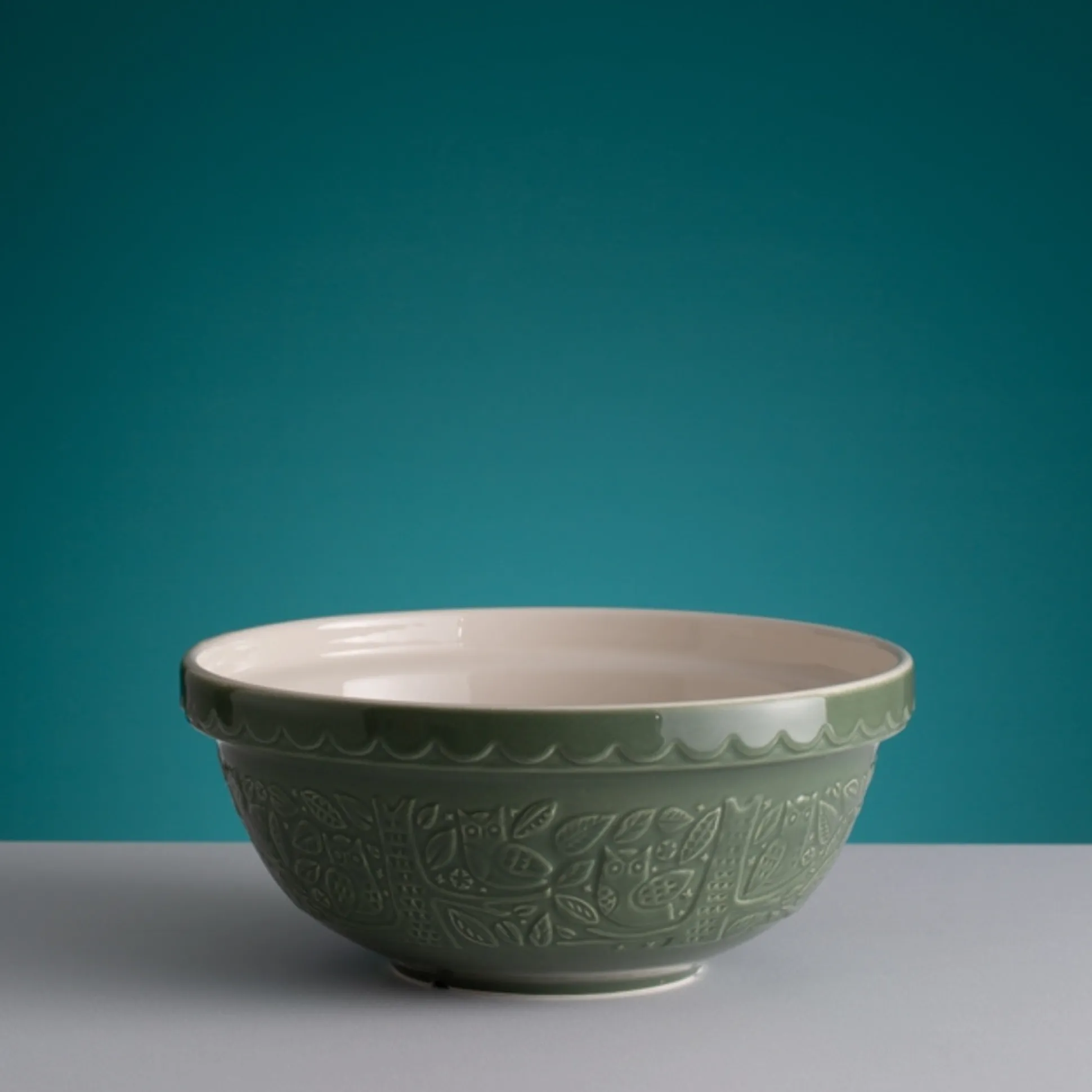 In The Forest S18 Green Owl Mixing Bowl 26cm