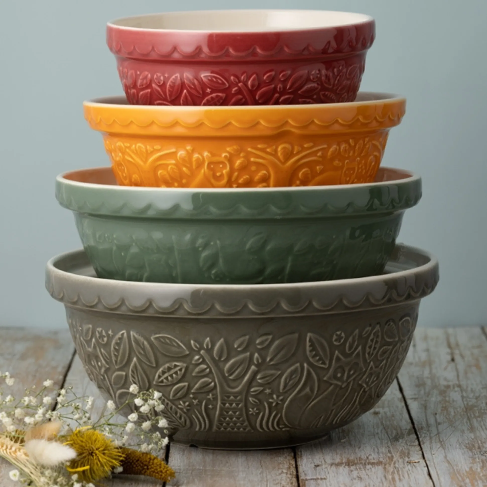 In The Forest S12 Grey Fox Mixing Bowl 29cm