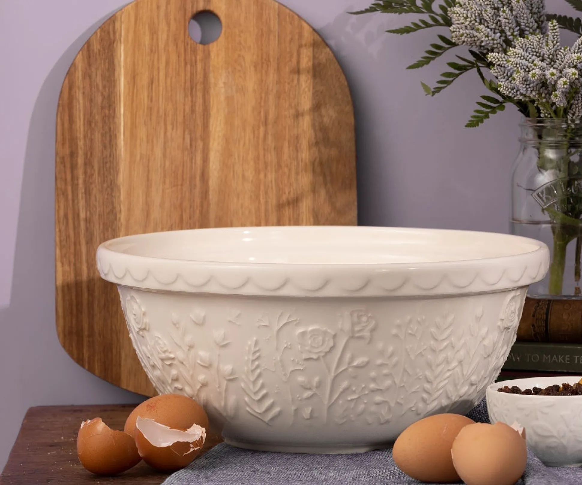 In The Meadow S12 Cream Rose Mixing Bowl 29cm