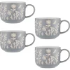 In The Meadow Set Of 4 Blue Daisy Mugs 400ml