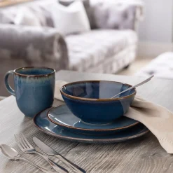 Reactive Blue 12 Piece Dinner Set M/O