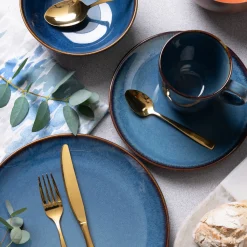 Reactive Blue 12 Piece Dinner Set M/O