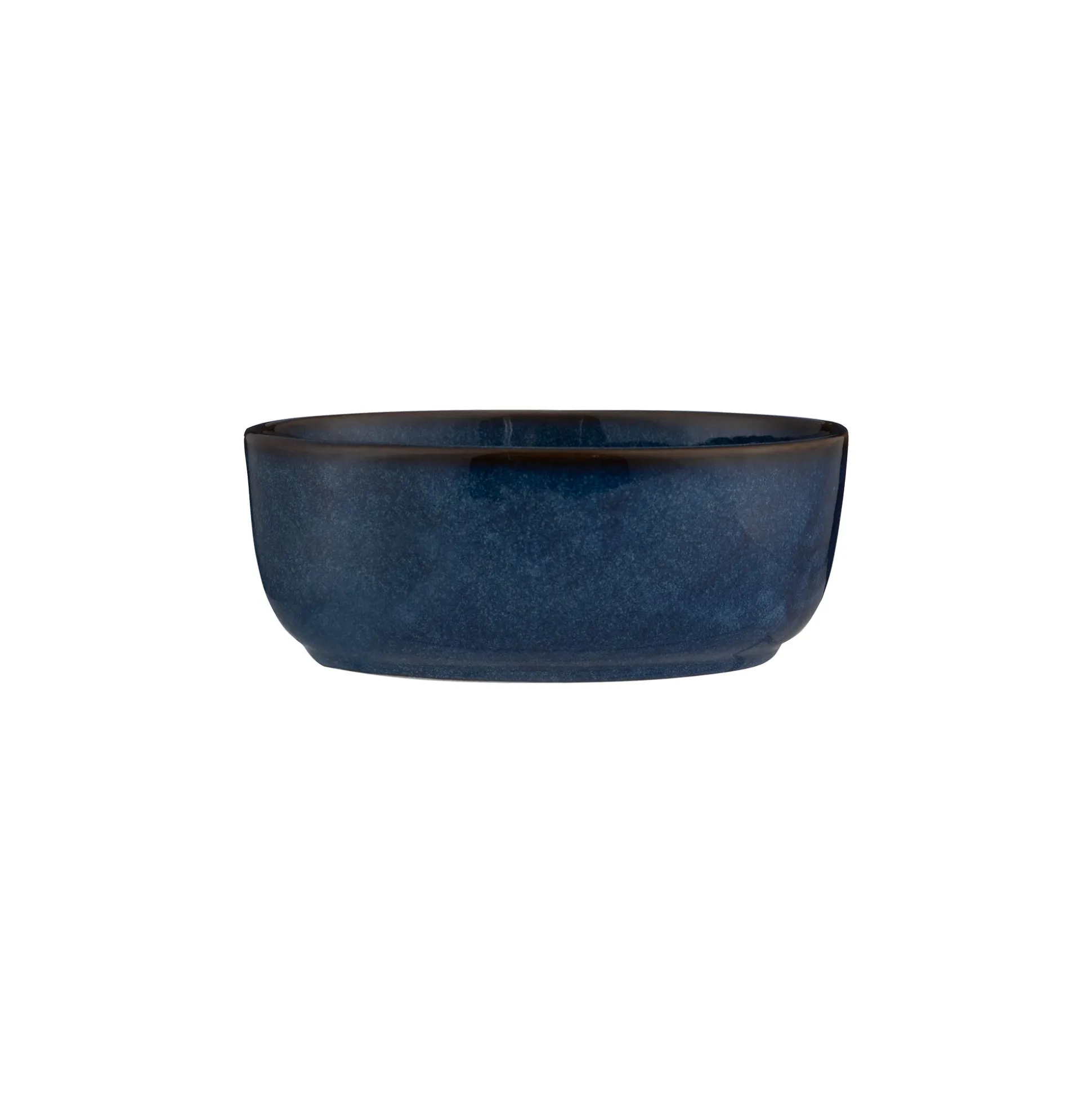 Reactive Blue Oval Pie Dish 18x12x7cm