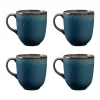 Reactive Blue Set Of 4 Mugs 400ml