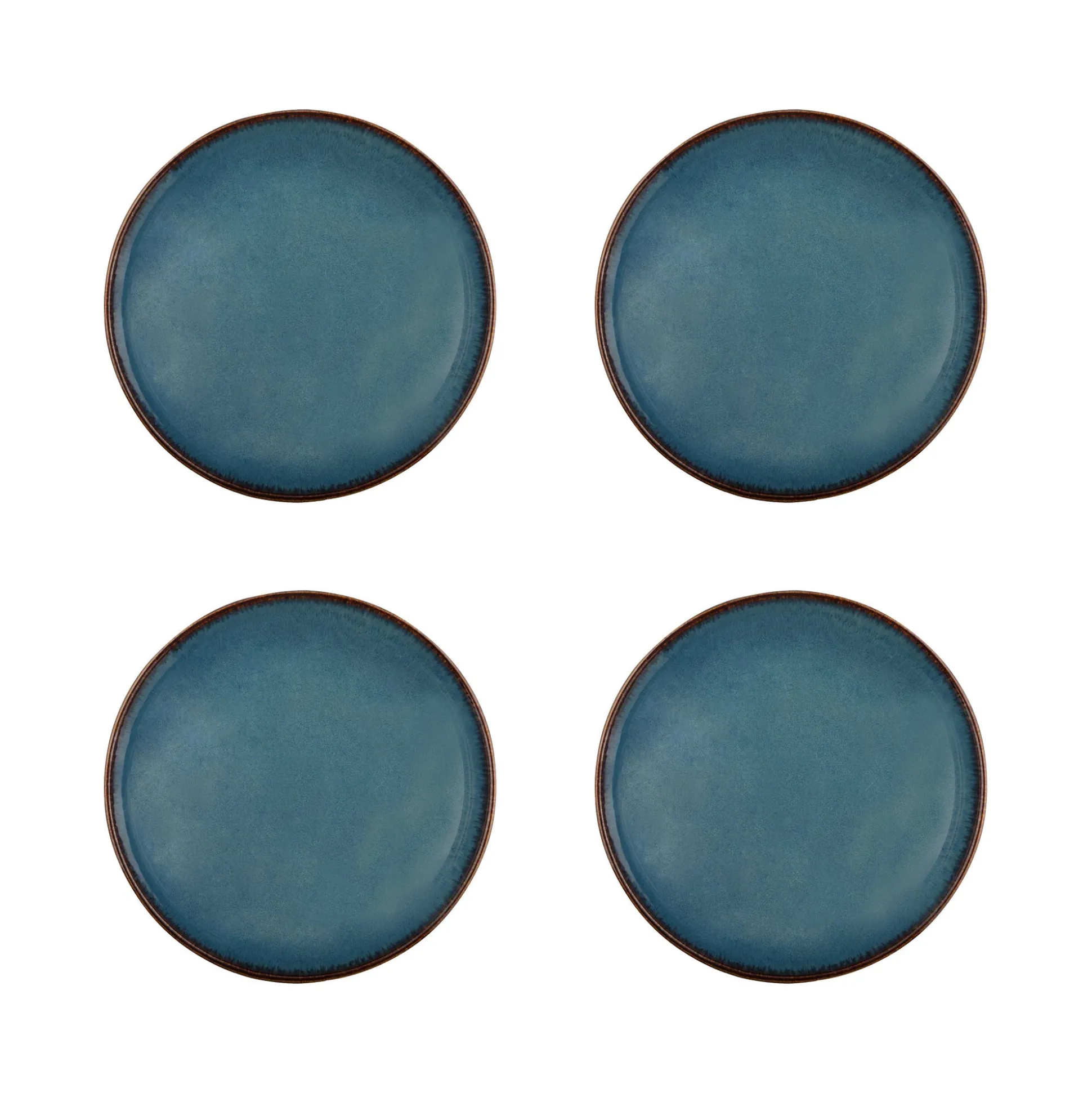 Reactive Blue Set Of 4 Pasta Bowls