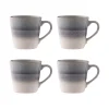 Reactive Fade Set Of 4 Mugs Grey