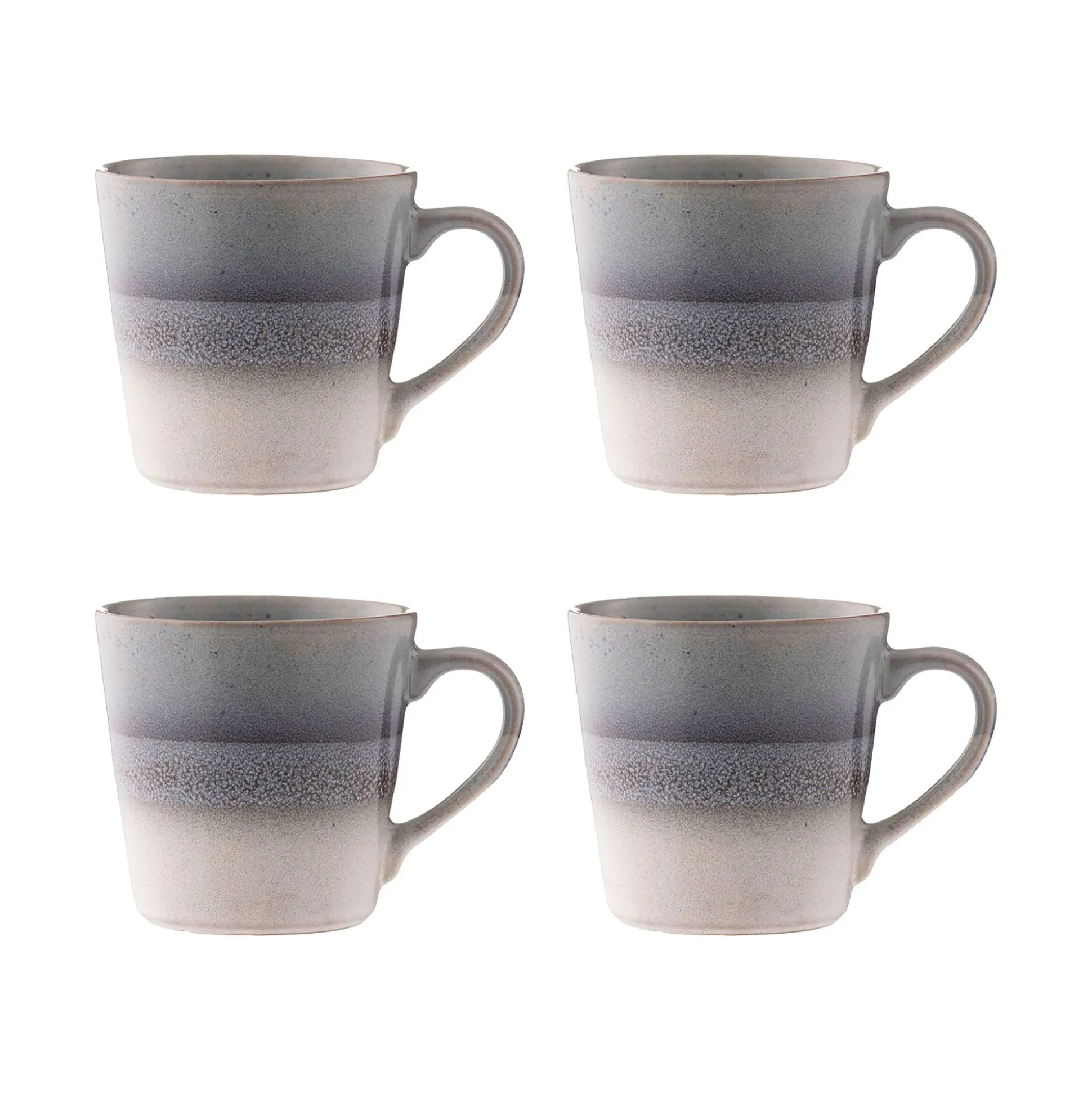 Reactive Fade Set Of 4 Mugs Grey
