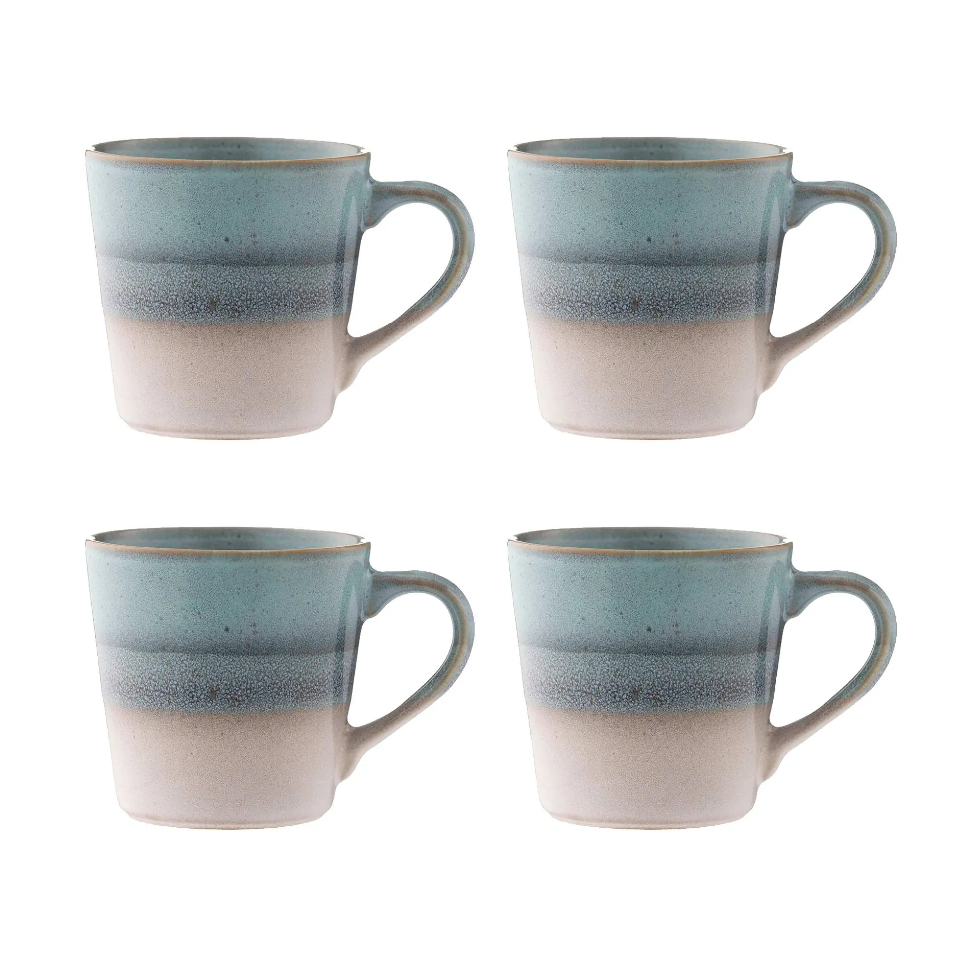 Reactive Fade Set Of 4 Mugs Blue