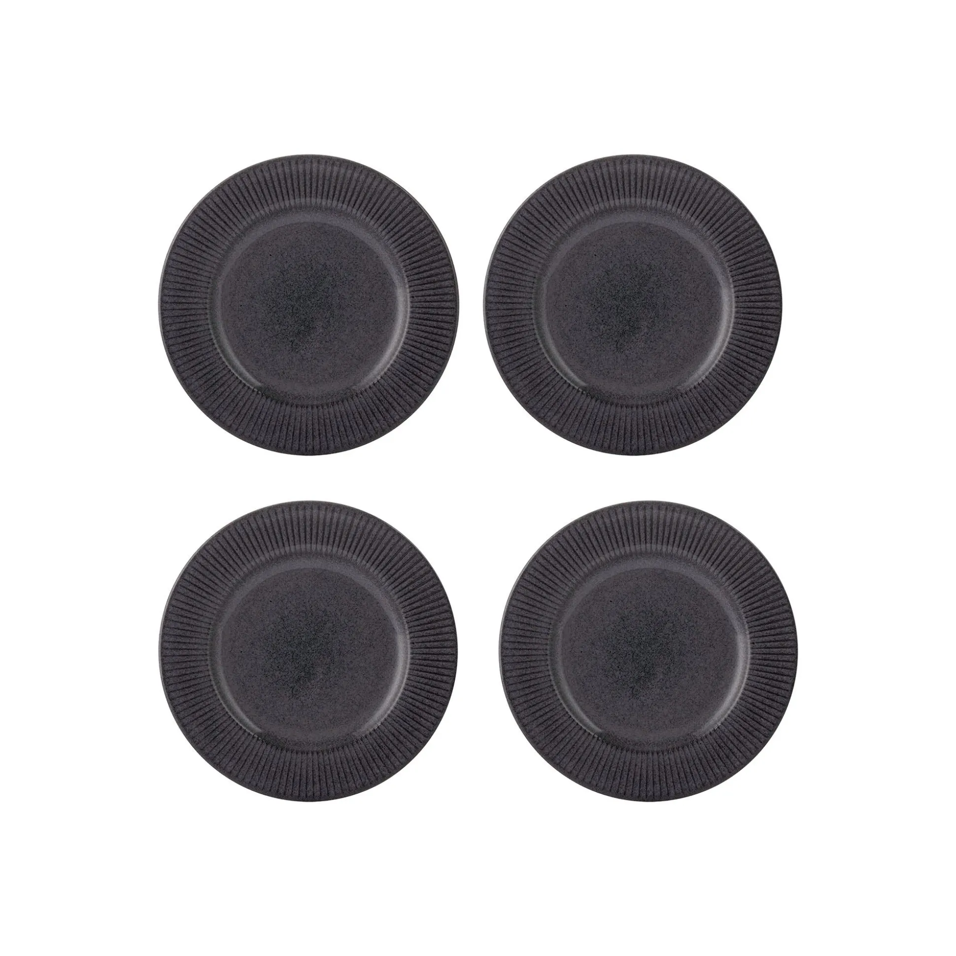 Reactive Linear Black Set Of 4 Side Plates