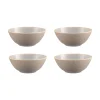Reactive Linear Grey Set Of 4 Bowls 16cm