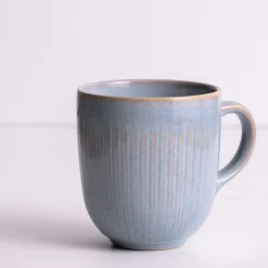 Reactive Linear Grey Set Of 4 Mugs 400ml
