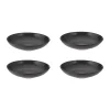 Reactive Linear Set Of 4 Black Pasta Bowls