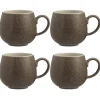 Reactive Set Of 4 Charcoal Mugs 350ml