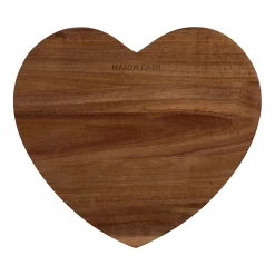 Rustic Charm Heart Chop Board 38cm