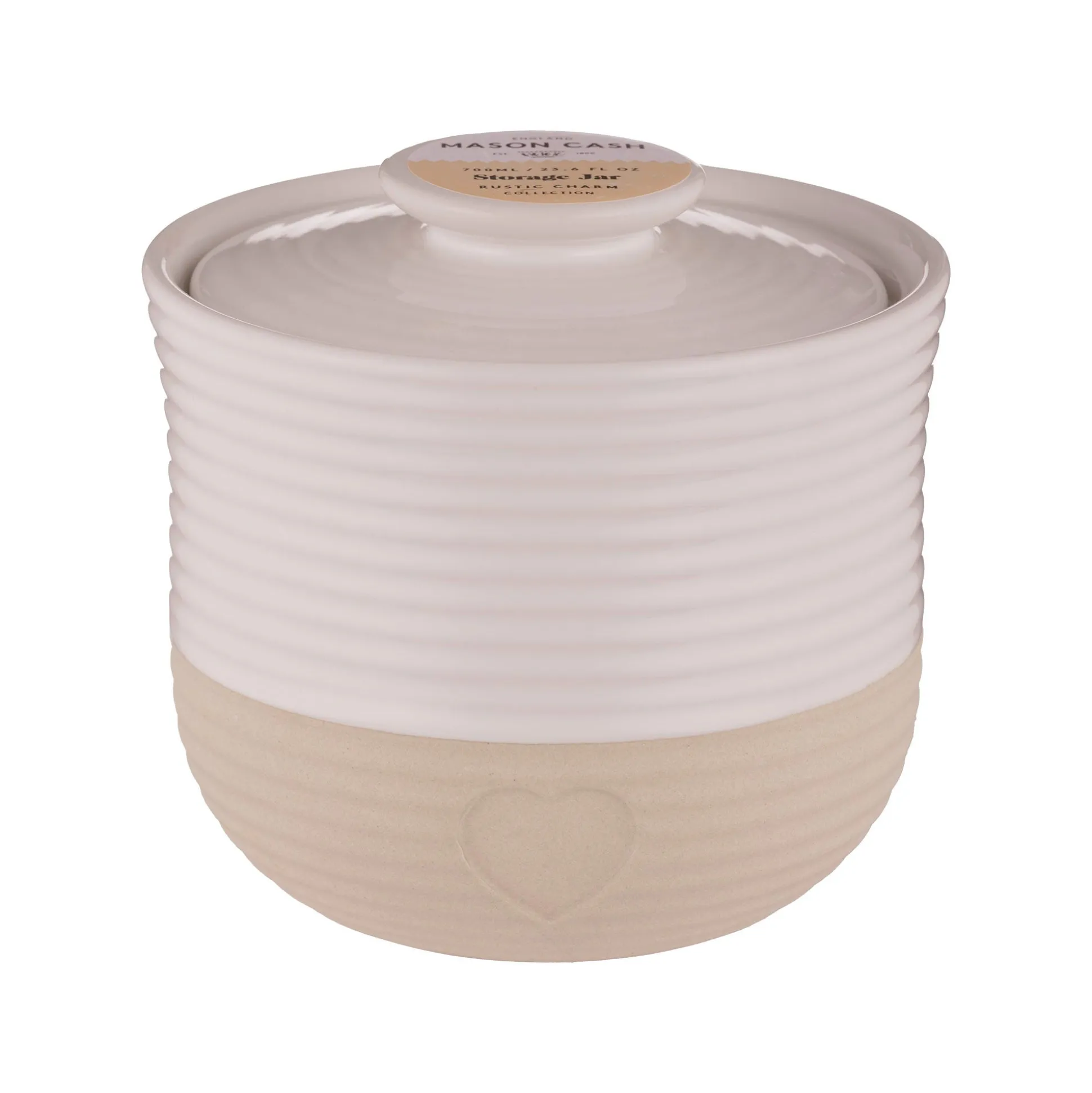 Rustic Charm Storage Jar 12x12.7cm