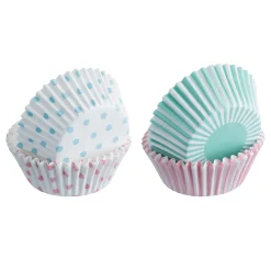 Set Of 100 Mixed Pastel Cupcake Cases