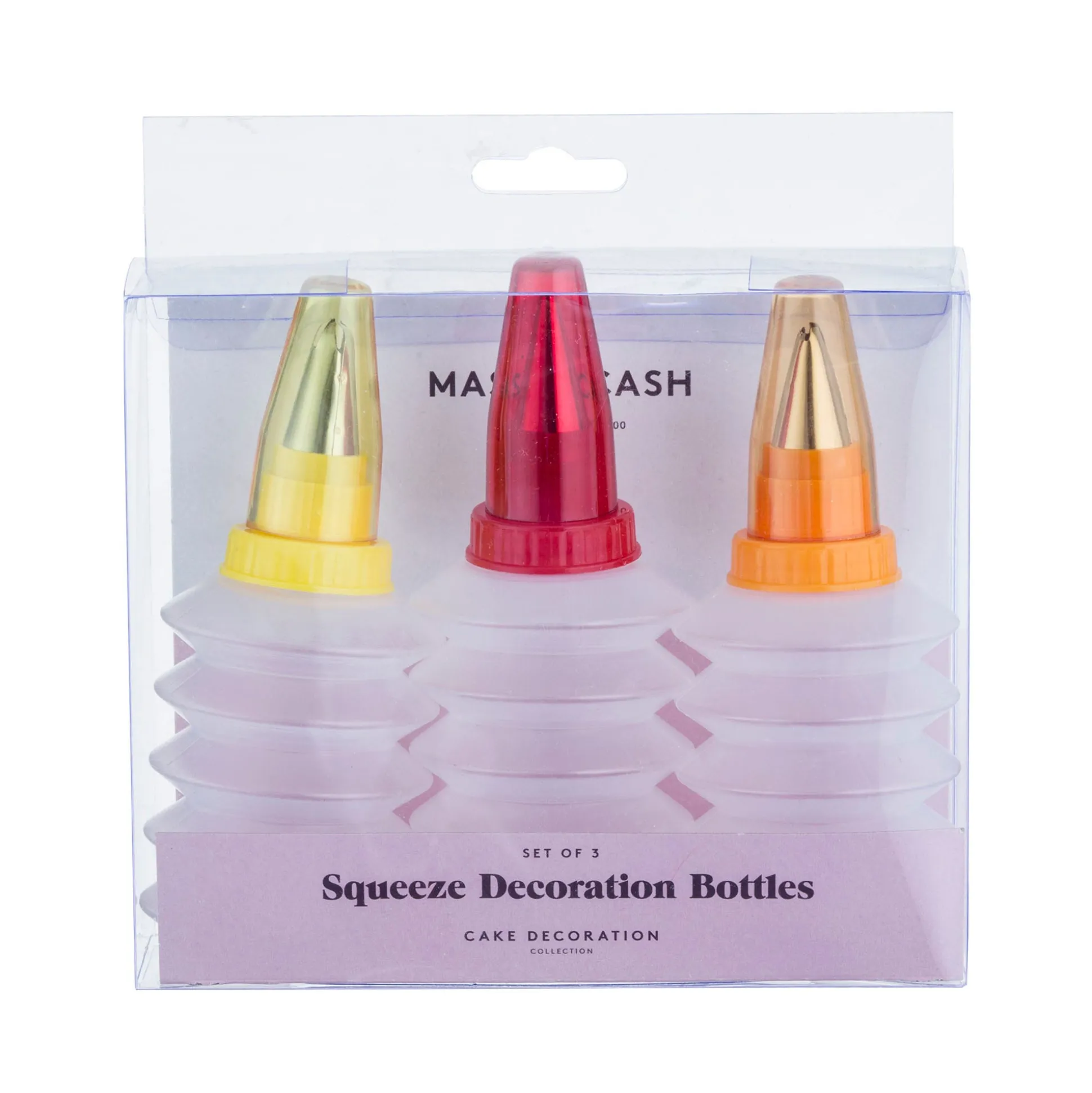 Set Of 3 Squeeze Bottles