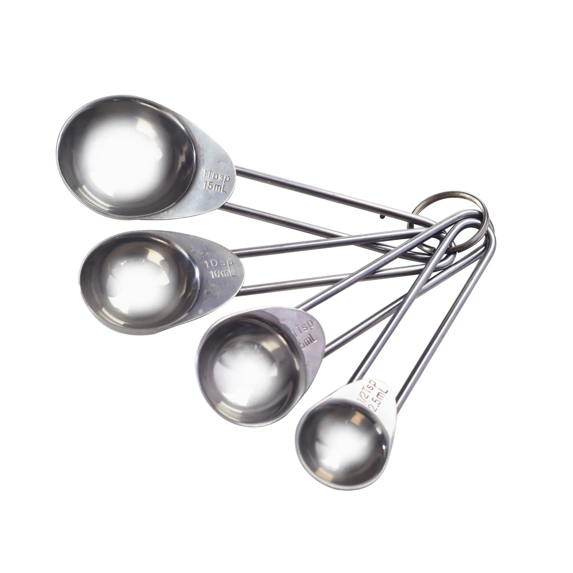 Set Of 4 Stainless Steel Measuring Spoons
