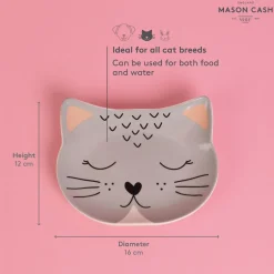 Smokey Cat Bowl 16x13cm