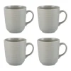 William Mason Set Of 4 Grey Mugs 400ml