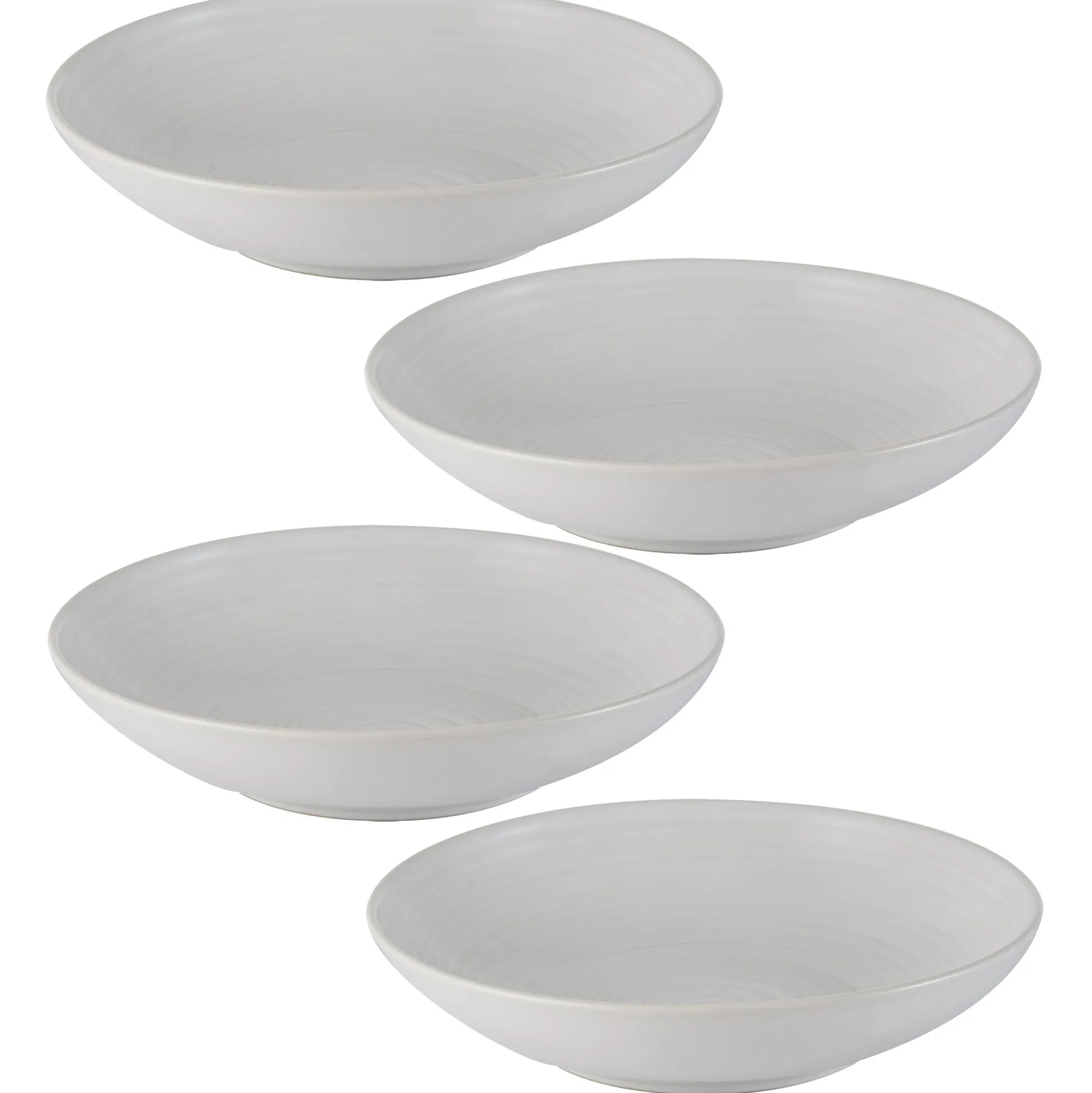 William Mason Set Of 4 White Pasta Bowls